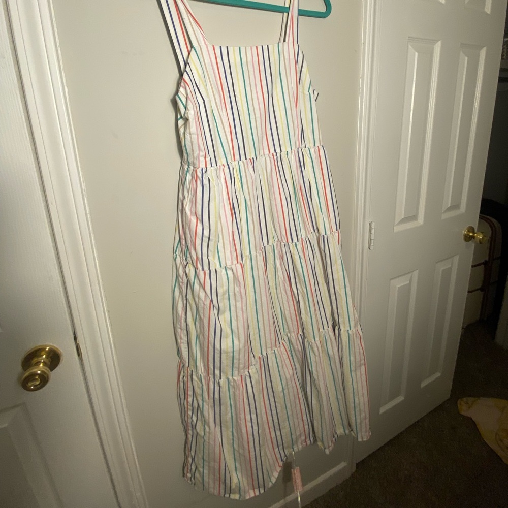 JCREW colorful midi dress